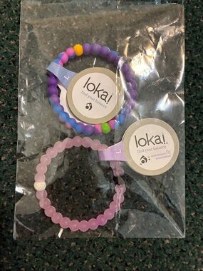 Lokai Purple Ombre & Multicolor Beaded Bracelet Set